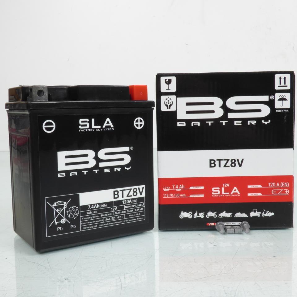 Batterie SLA BS Battery pour Scooter Honda 125 PCX S 2018 à 2022 YTZ8V / 12V 7.4Ah Neuf