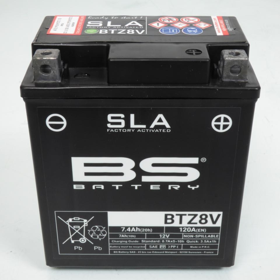 Batterie SLA BS Battery pour Scooter Honda 125 PCX ESP V2 2015 à 2017 YTZ8V / 12V 7.4Ah Neuf