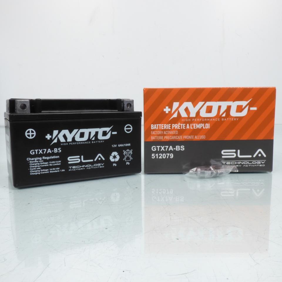 Batterie SLA Kyoto pour Scooter PGO 125 Libra Efi 2009 à 2012 YTX7A-BS SLA / 12V 6Ah Neuf