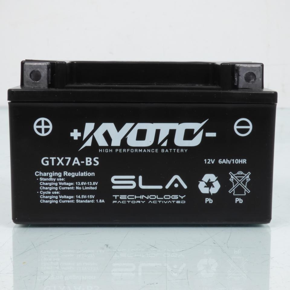 Batterie SLA Kyoto pour Scooter Sym 125 Orbit 2007 à 2011 YTX7A-BS SLA / 12V 6Ah Neuf