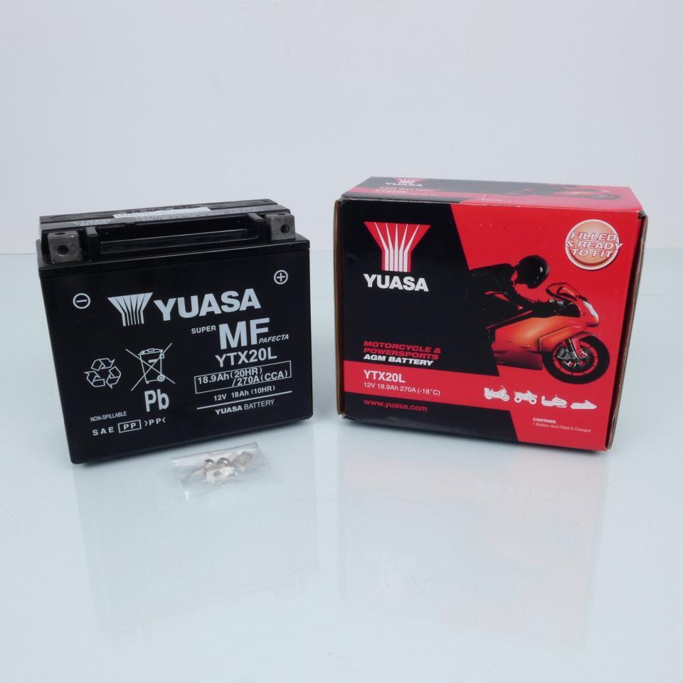 Batterie SLA Yuasa pour Quad CAN-AM 400 Outlander Max Efi Xt 4X4 2008 à 2015 YTX20L-BS YTX20L / 12V 18.9Ah Neuf