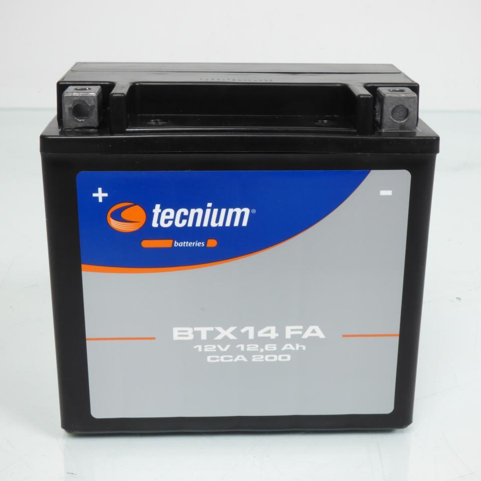 Batterie SLA Tecnium pour Moto Kawasaki 1100 Zzr Zx-11 1993 à 2001 YTX14-BS / 12V 12Ah Neuf
