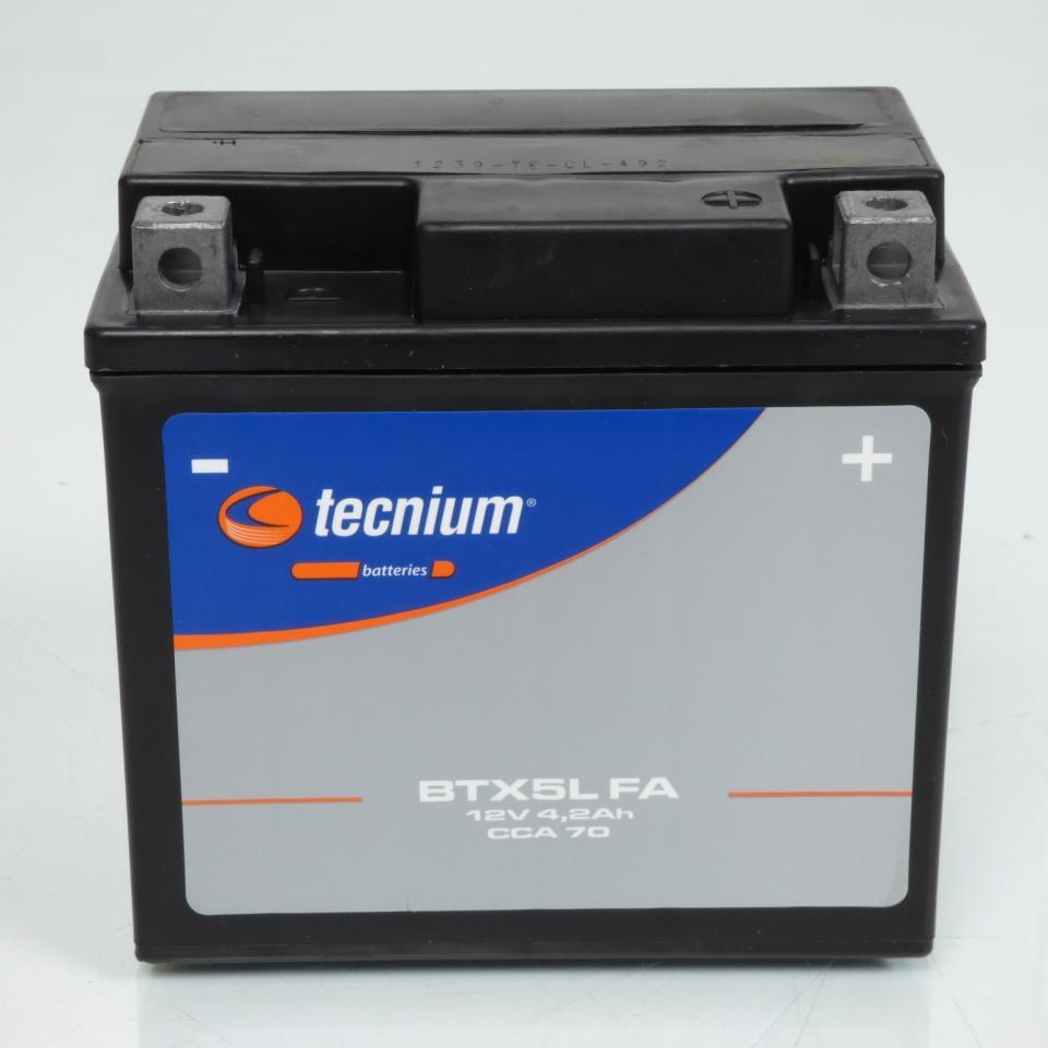 Batterie SLA Tecnium pour Scooter Kymco 50 Agility 4T R10 2006 à 2018 YTX5L-BS / 12V 4Ah Neuf
