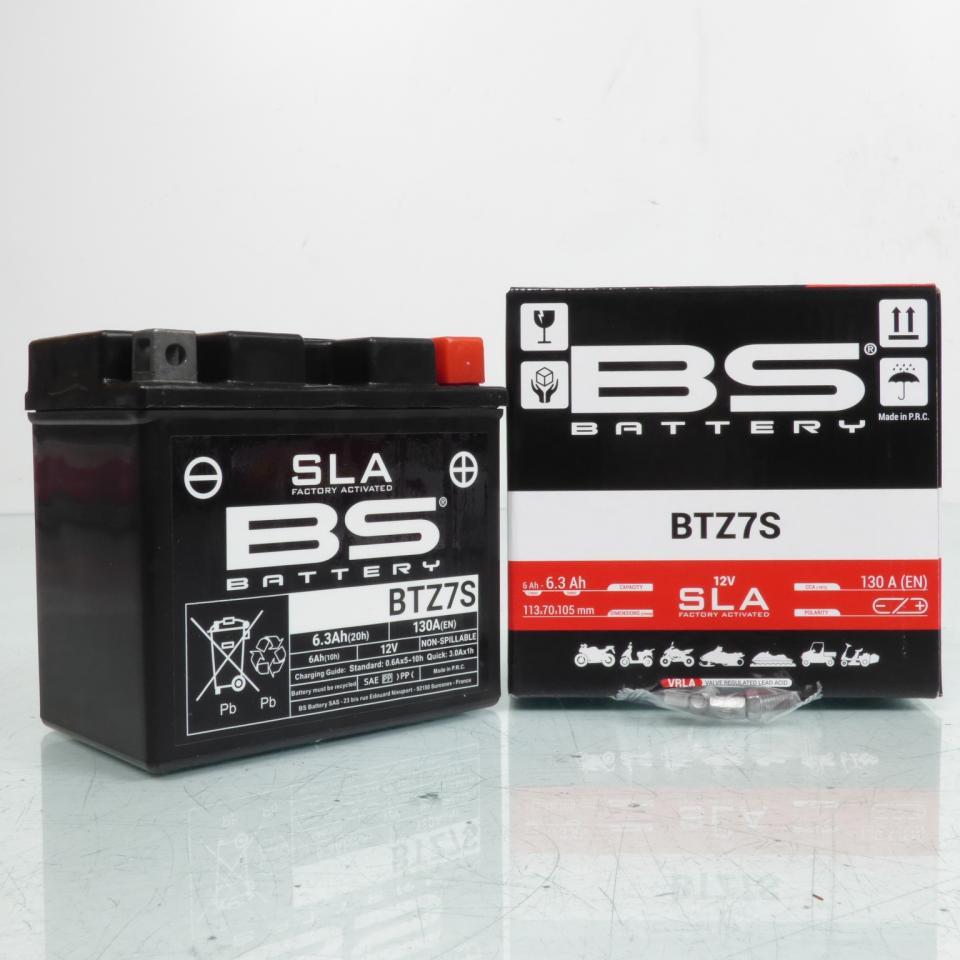 Batterie SLA BS Battery pour Moto Gas gas 250 Ec-F Racing Enduro 4T 2013 à 2015 YTZ7-S / 12V 6Ah Neuf