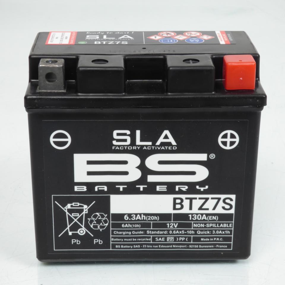 Batterie SLA BS Battery pour Scooter Yamaha 125 Mw Tricity 3 Roues 2014 à 2016 YTZ7-S / 12V 6Ah Neuf