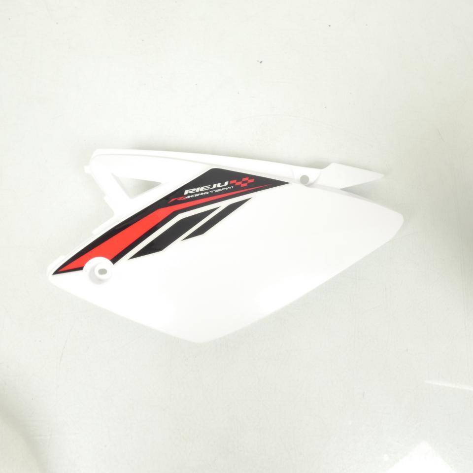 Cache latéral arrière gauche pour moto Rieju 50 MRT 2012 Blanc 0/R00.570.5017