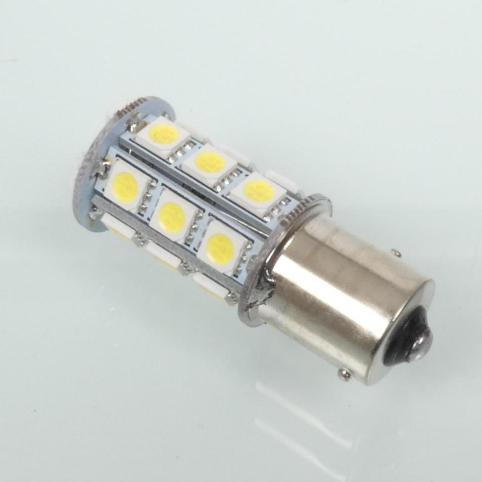 Ampoule LED 12V blanche culot BAY15S 450 lumens RMS pour moto scooter auto Neuf