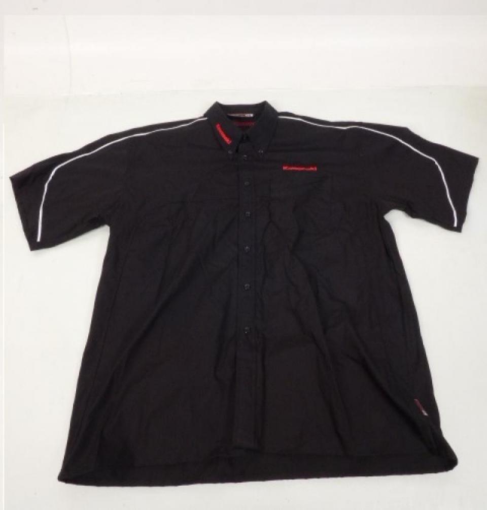 Chemise manche courte noir rouge Moto sport Kawasaki origine pour Taille XL Neuf