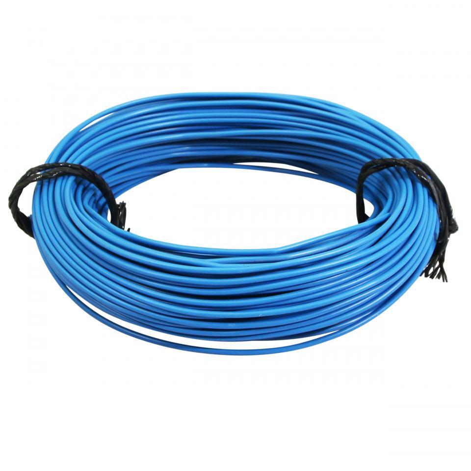 Bobine fil électrique bleu multibrin 9/10 0.75mm² x 50m faisceau pour moto cyclo