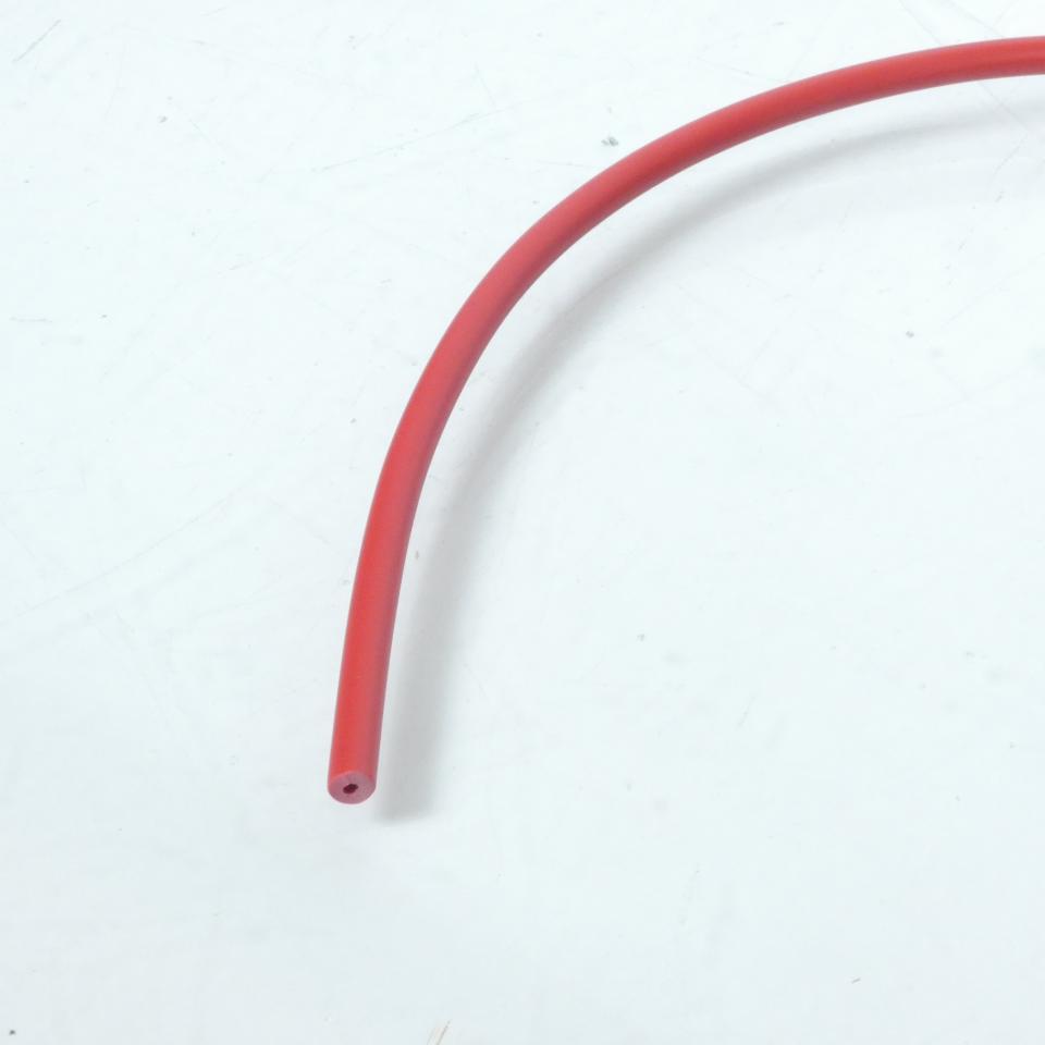 Fils électrique haute tension de bougie rouge Ø5mm vendu par 50cm pour mobylette