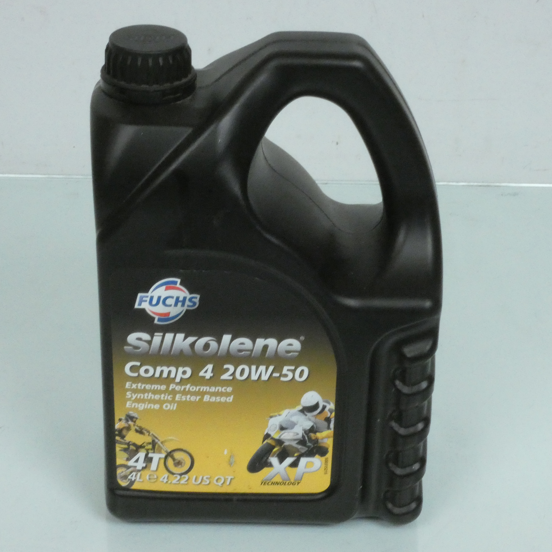 Bidon d'huile 4 temps Silkolene (Fuchs) Comp 4 20W-50 synthétique pour moto neuf