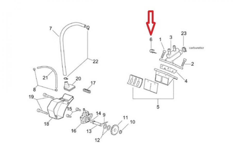 Support divers origine pour Scooter Peugeot 50 Xrace Neuf