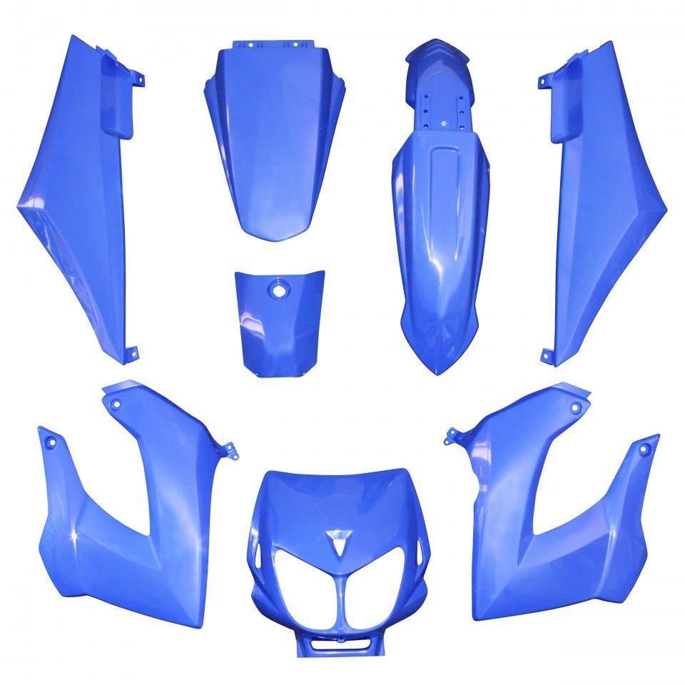 Kit carénage P2R pour Moto Derbi 50 Senda 2000 à 2010 8 pièces bleu Neuf
