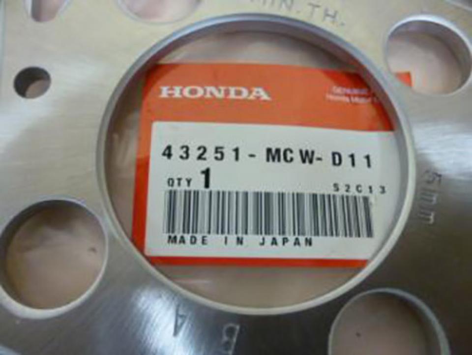 Disque de frein arrière origine pour moto Honda 800 VFR 2002 à 2009 43251-MCW-D11 Neuf