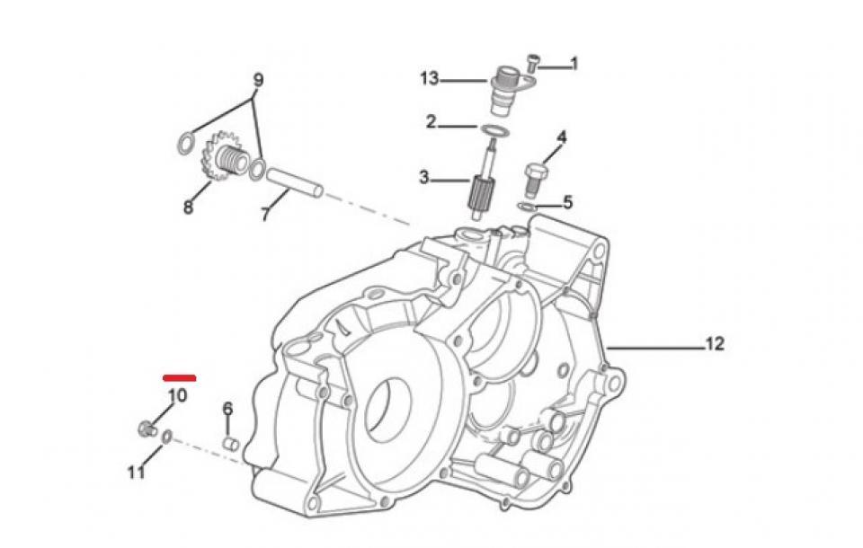 Bouchon niveau huile origine pour Moto Minarelli 50 AM6 AP8502586 Neuf