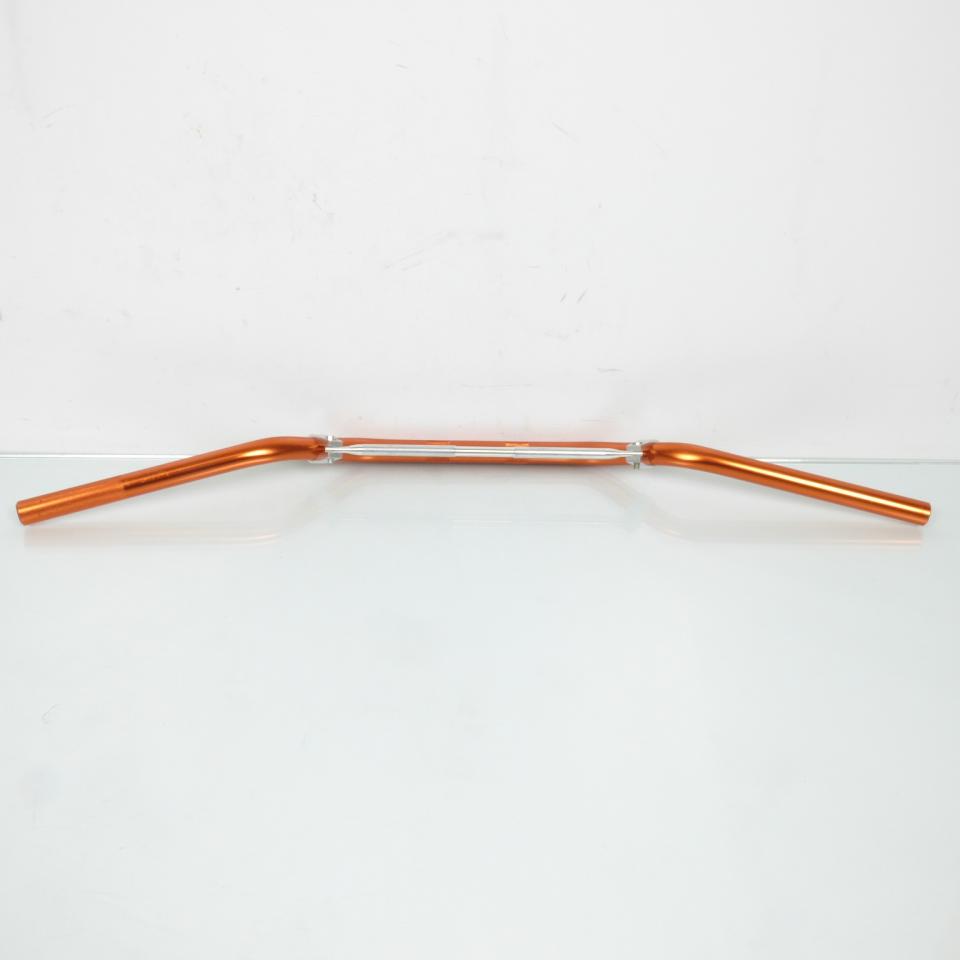 Guidon aluminium orange Ø22mm L800mm pour moto cross enduro 50 à boite Neuf