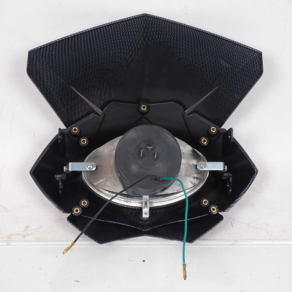 Plaque phare homologué One Enduro Max carbone pour moto optique H4 12V 55/60W Neuf