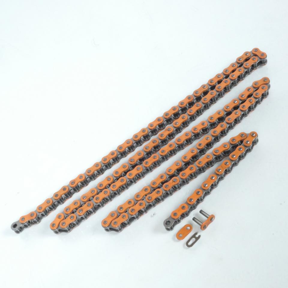 Chaîne de transmission Doppler pour Moto Sherco 50 Sm-R 2013 à 2017 138 maillons Pas 428 orange Neuf