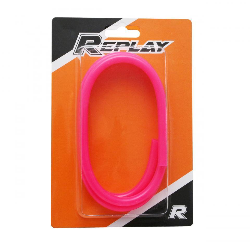 Durite d'essence rose fluo Ø5x8mm Replay pour moto 50 à boite scooter cyclo Neuf
