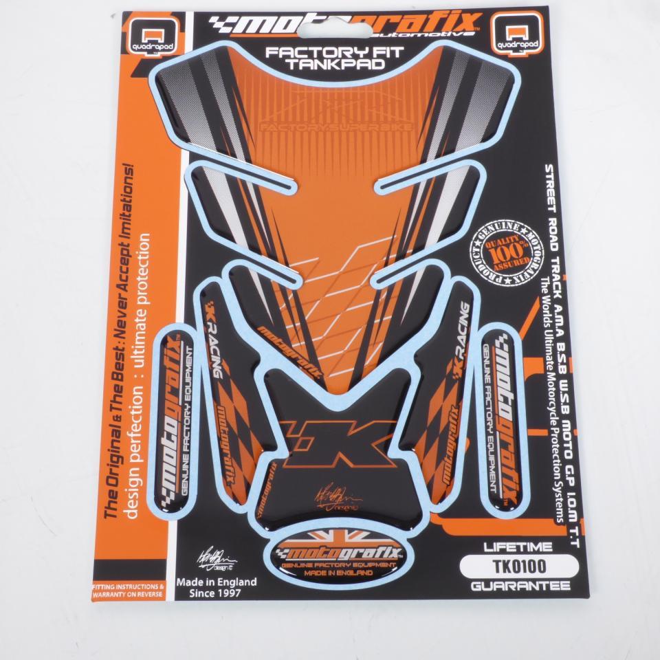Protection de reservoir noir et orange Moto Grafix pour moto TK0100 Neuf