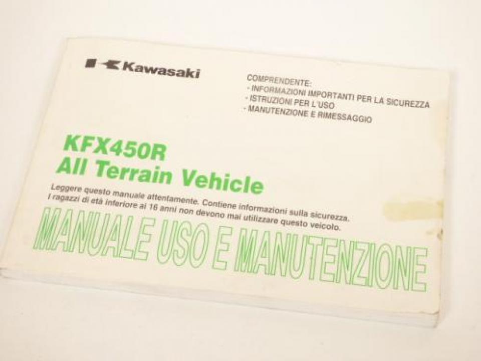 Manuel du propriétaire utilisateur origine pour Quad Kawasaki 450 KFXR KSF450B Occasion