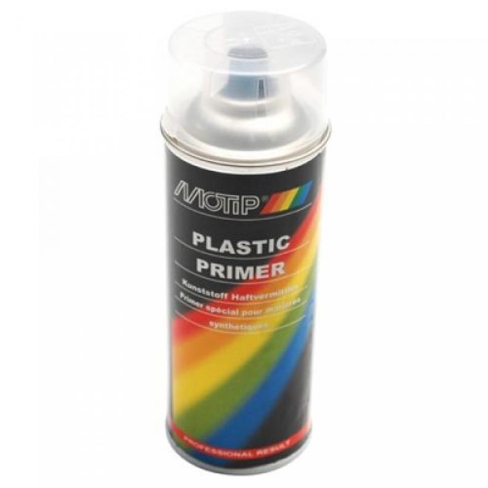 Bombe de peinture Motip Apprêt primer spécial plastique transparent 400ml M04063 auto pour moto scooter neuf