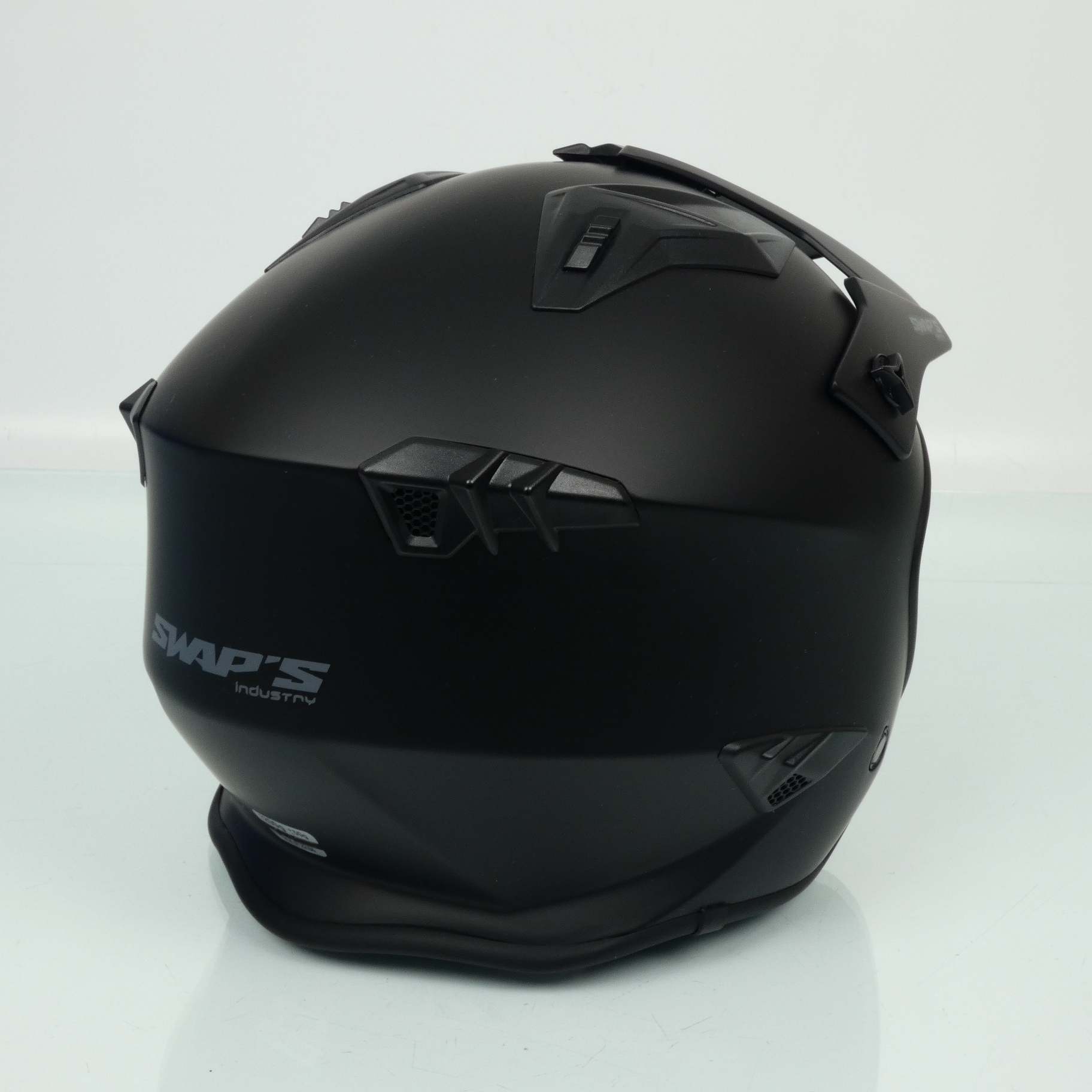 Casque Swaps Trooper S769 noir mat pour moto trial quad Taille XS 53-54cm Neuf