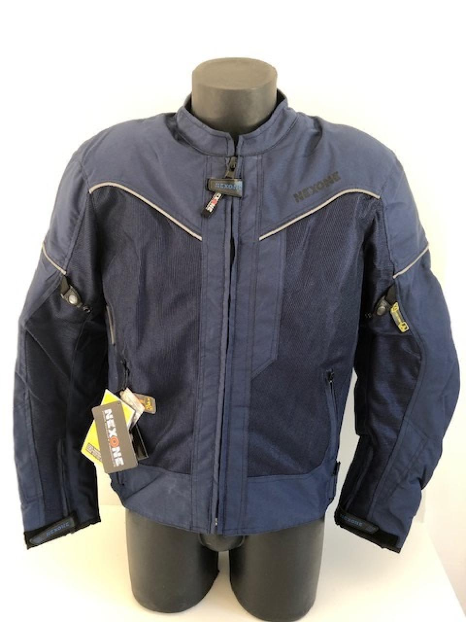 Blouson veste pour moto Homme Nexone Eté Flavio bleu Textile  Taille S homologué CE