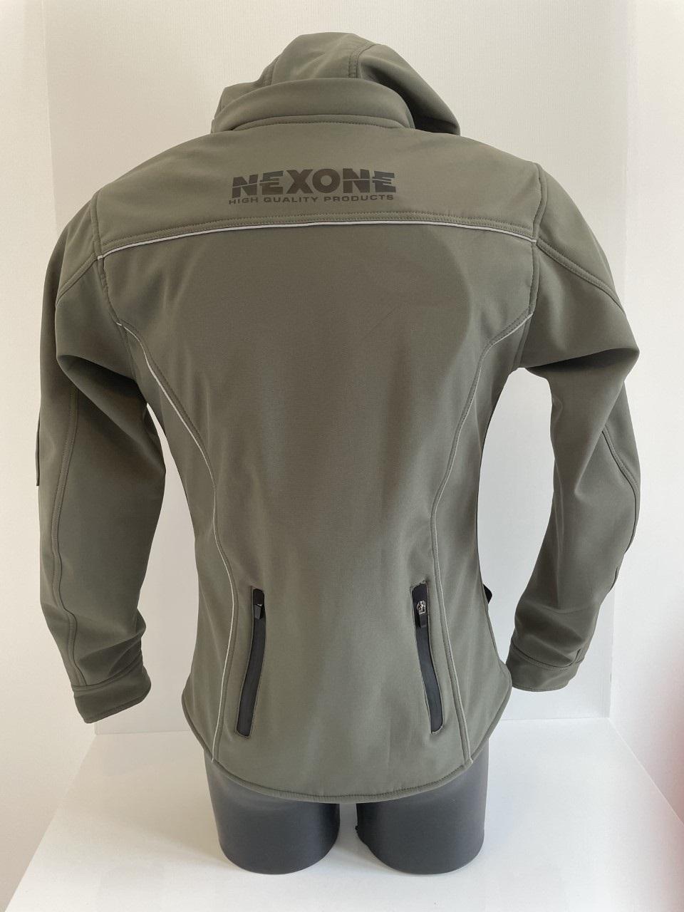 Blouson veste pour moto Femme Nexone Soft-Shell kaki Taille XL Lady homologué CE
