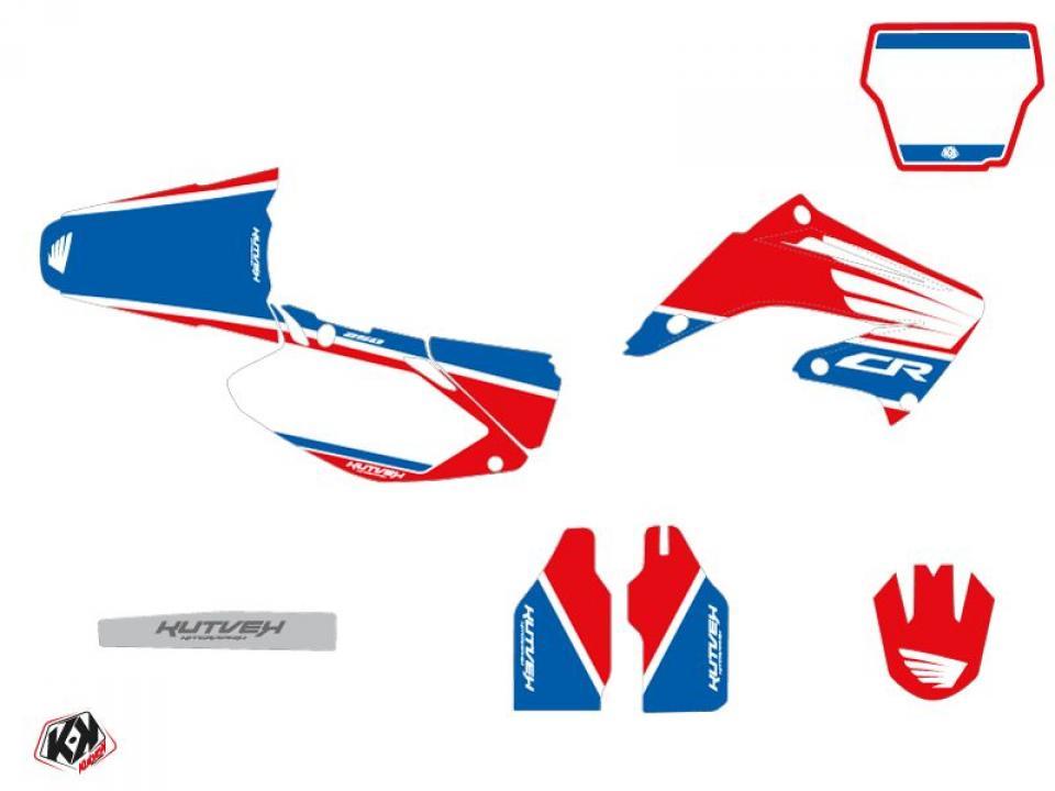 Autocollant stickers Kutvek pour Moto Honda 250 Cr R 1991 à 1992 Neuf