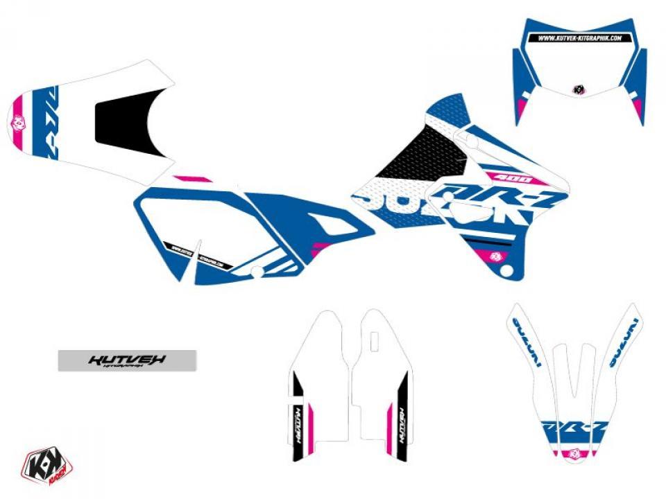 Autocollant stickers Kutvek pour Moto Suzuki 400 Dr-Z S 2000 à 2004 Neuf