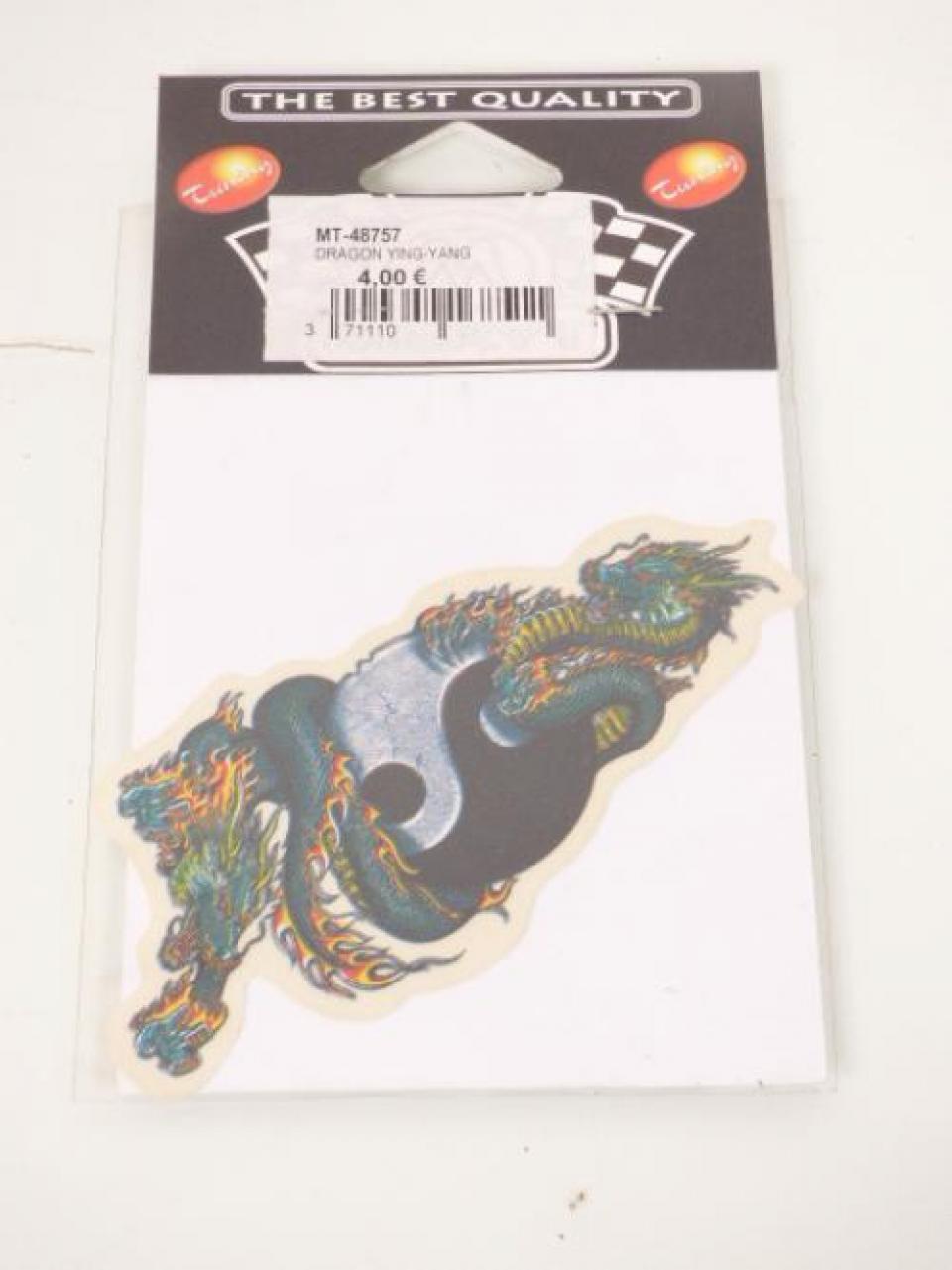 Autocollant stickers MERYT dragon vert ying yang noir blanc pour moto MT-48757 Neuf