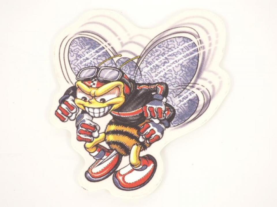 Autocollant stickers abeille guêpe motarde jaune noir scooter pour moto 48672 Neuf