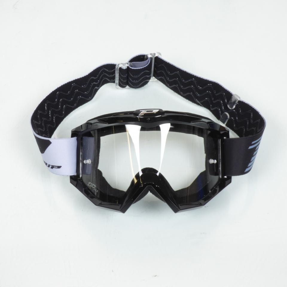 Masque lunette cross noir ProGrip 3201-102-102 pour casque cross enduro TT