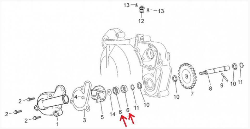 Joint spi moteur RSM pour Moto Derbi 50 Senda R Drd Pro 847077 / 8x18x5mm Neuf