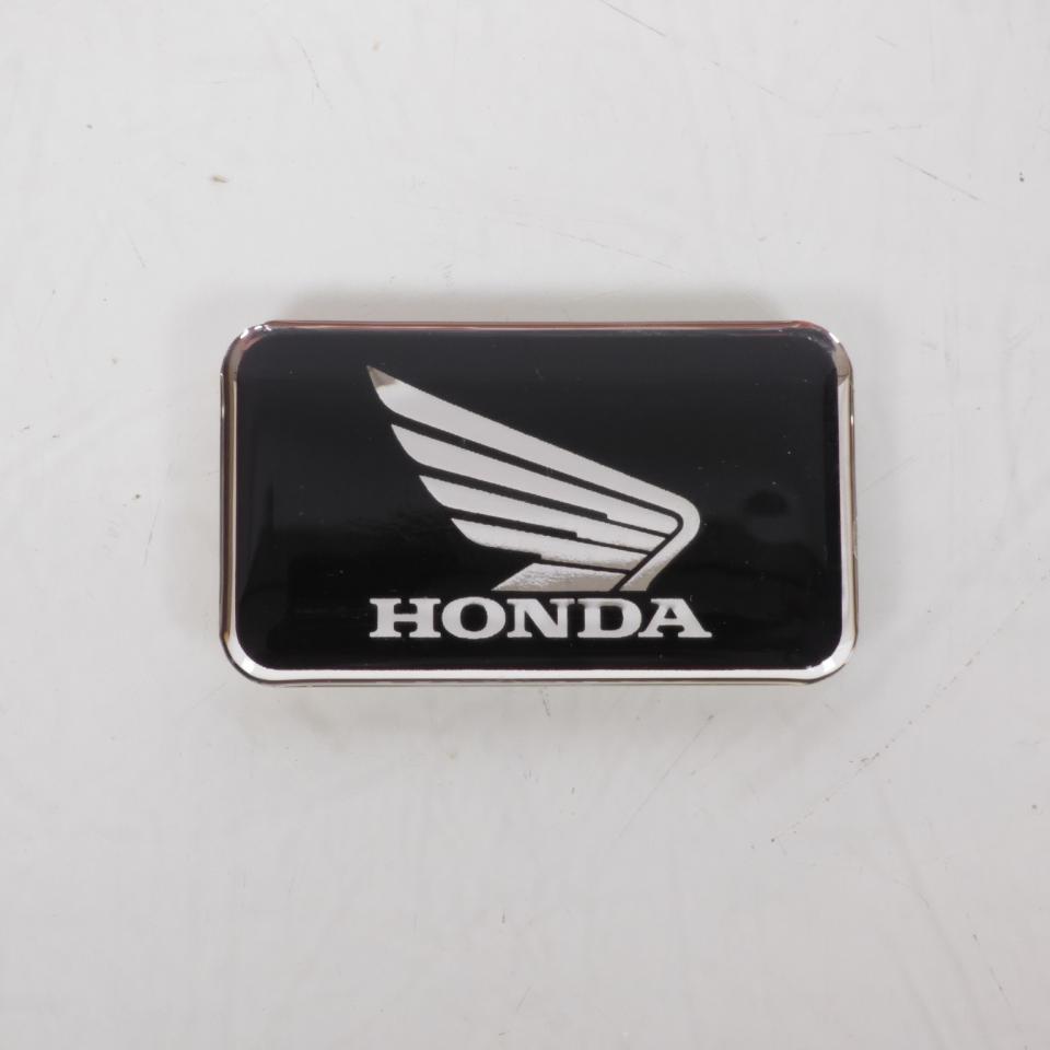 Autocollant Honda coloris argent et noir brillant 43x25mm pour moto scooter Neuf