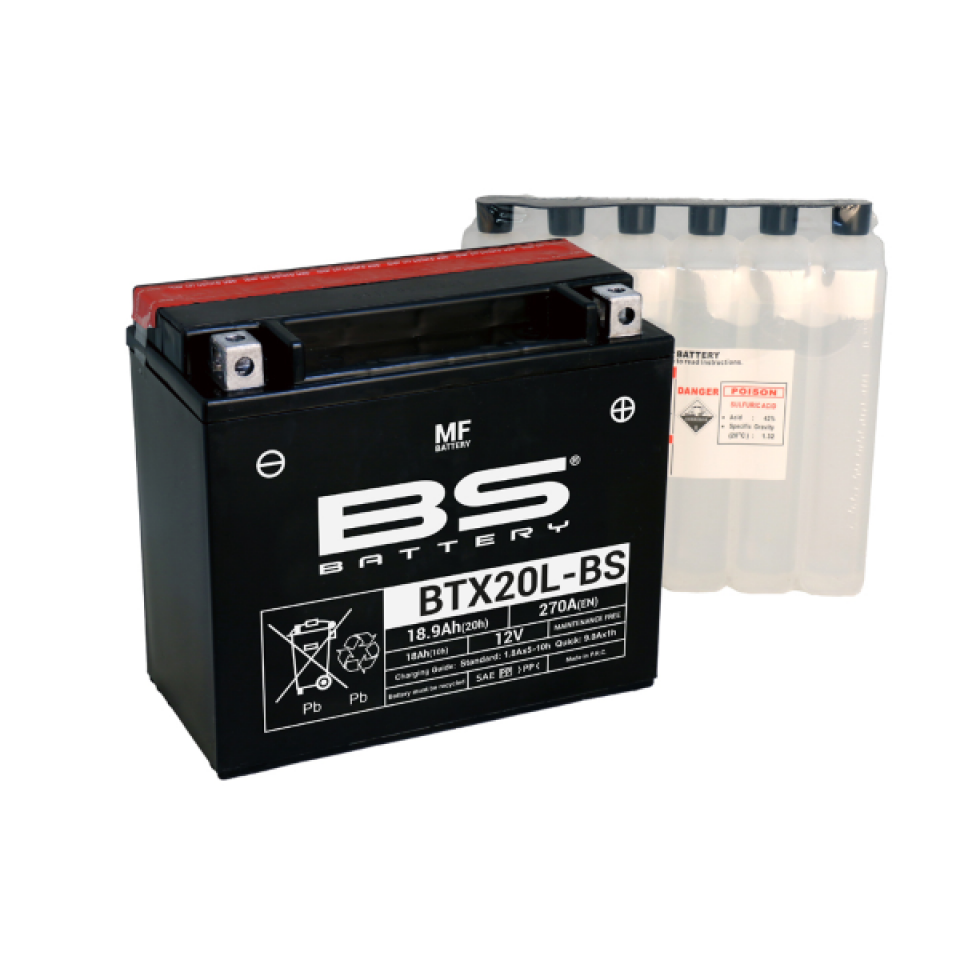 Batterie BS Battery pour Quad TGB 550 Blade Irs 2008 à 2011 YTX20L-BS / 12V 18Ah Neuf