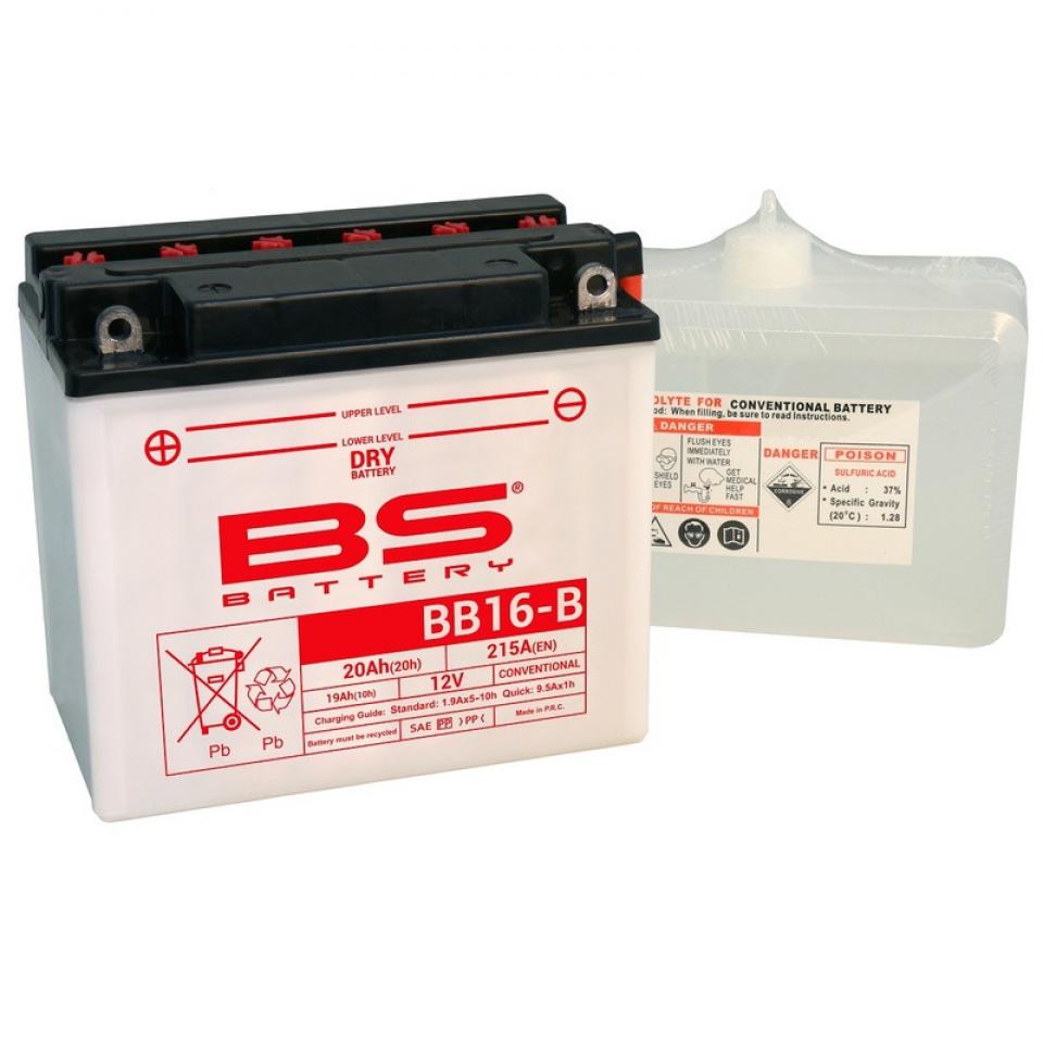 Batterie BS Battery pour Moto Harley Davidson 1340 Fxrd 1985 à 1986 YB16-B / 12V 19Ah Neuf