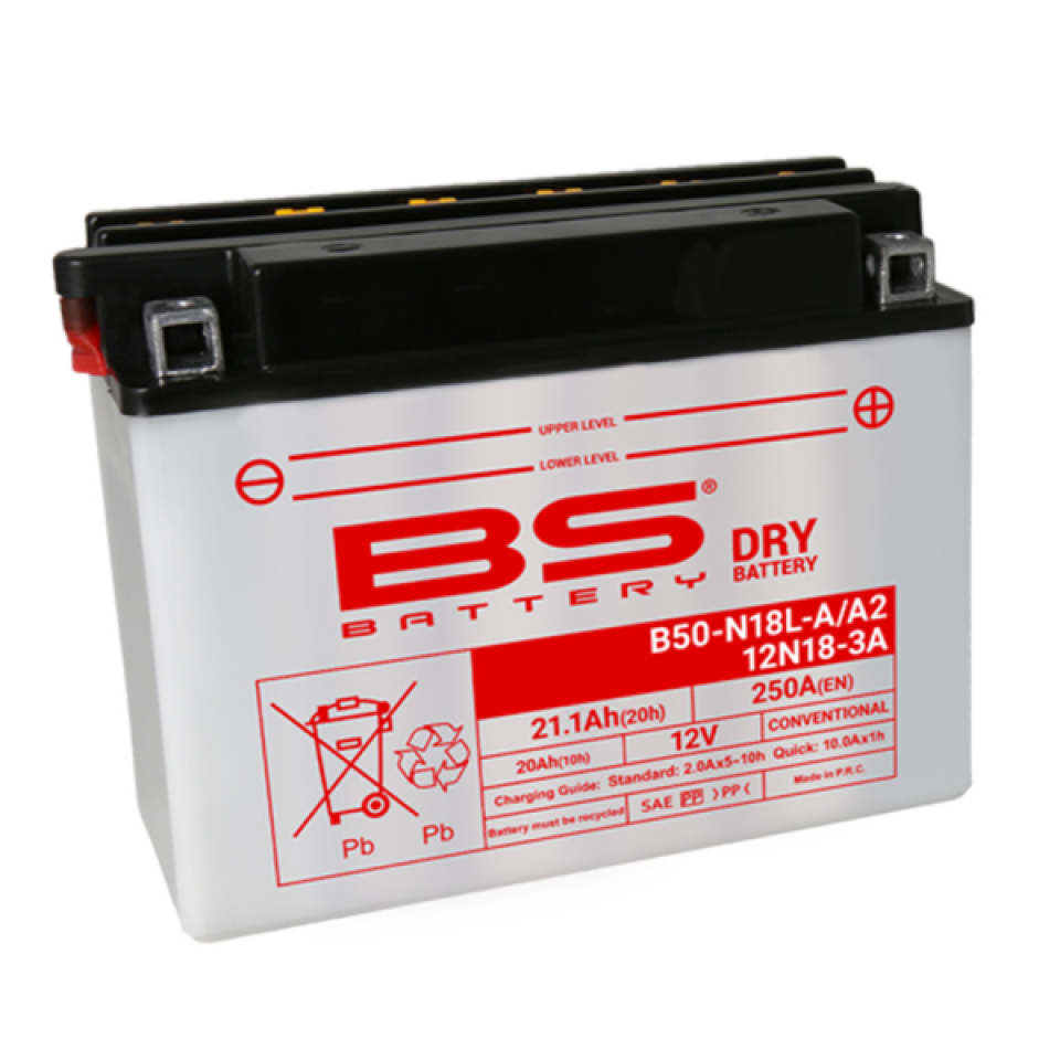 Batterie BS Battery pour Moto Honda 1100 Gl D Gold Wing 1980 à 1983 Y50-N18L-A2 / 12V 20Ah Neuf