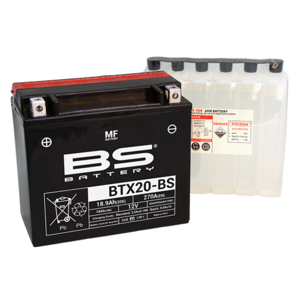 Batterie BS Battery pour pour Moto Harley Davidson 1200 XLH Sportster 1987 à 1996 Neuf