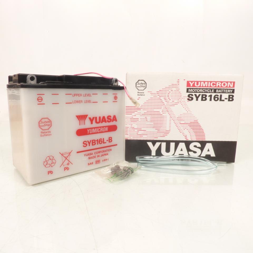 Batterie Yuasa pour moto Kawasaki 1100 Gpz B 1982 à 1983 SYB16L-B / 12V 19Ah Neuf