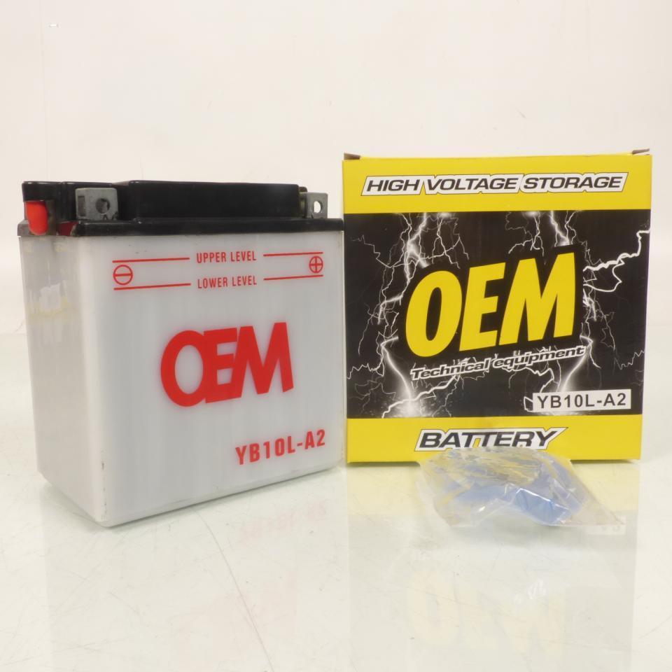 Batterie OEM pour Moto Yamaha 125 XV Virago 1997 à 2001 YB10L-A2 / 12V 11Ah Neuf