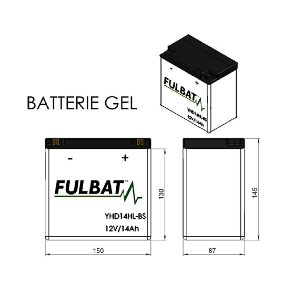 Batterie Fulbat pour Moto Harley Davidson 1130 Street Rod 2005 à 2007 Neuf