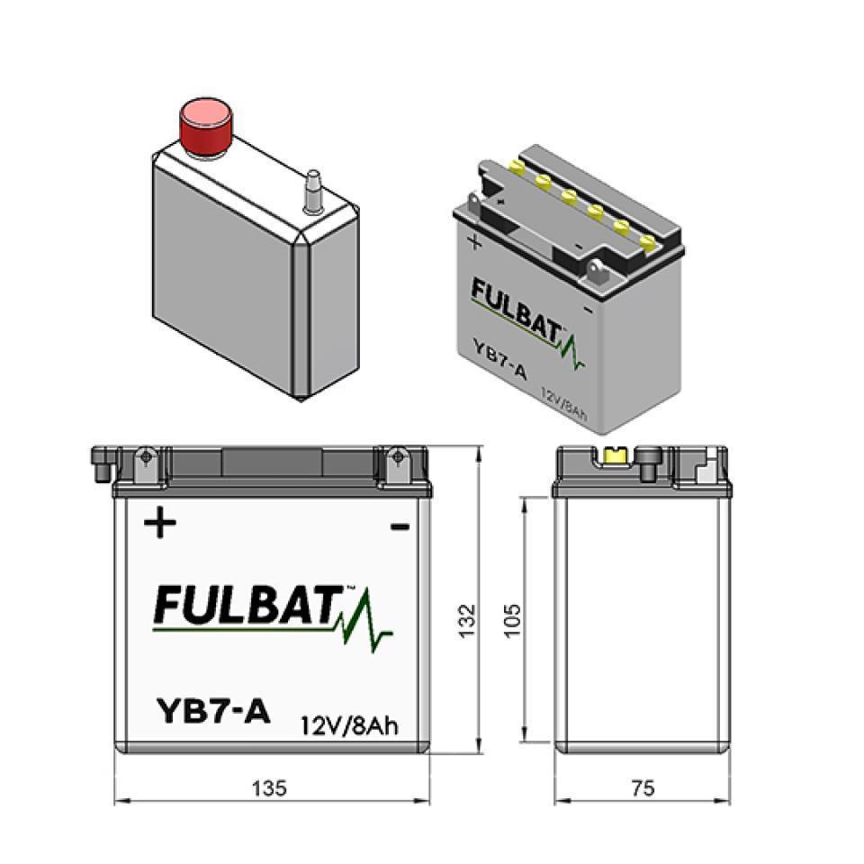 Batterie Fulbat pour Moto MASH 125 Scrambler 2014 à 2017 Neuf