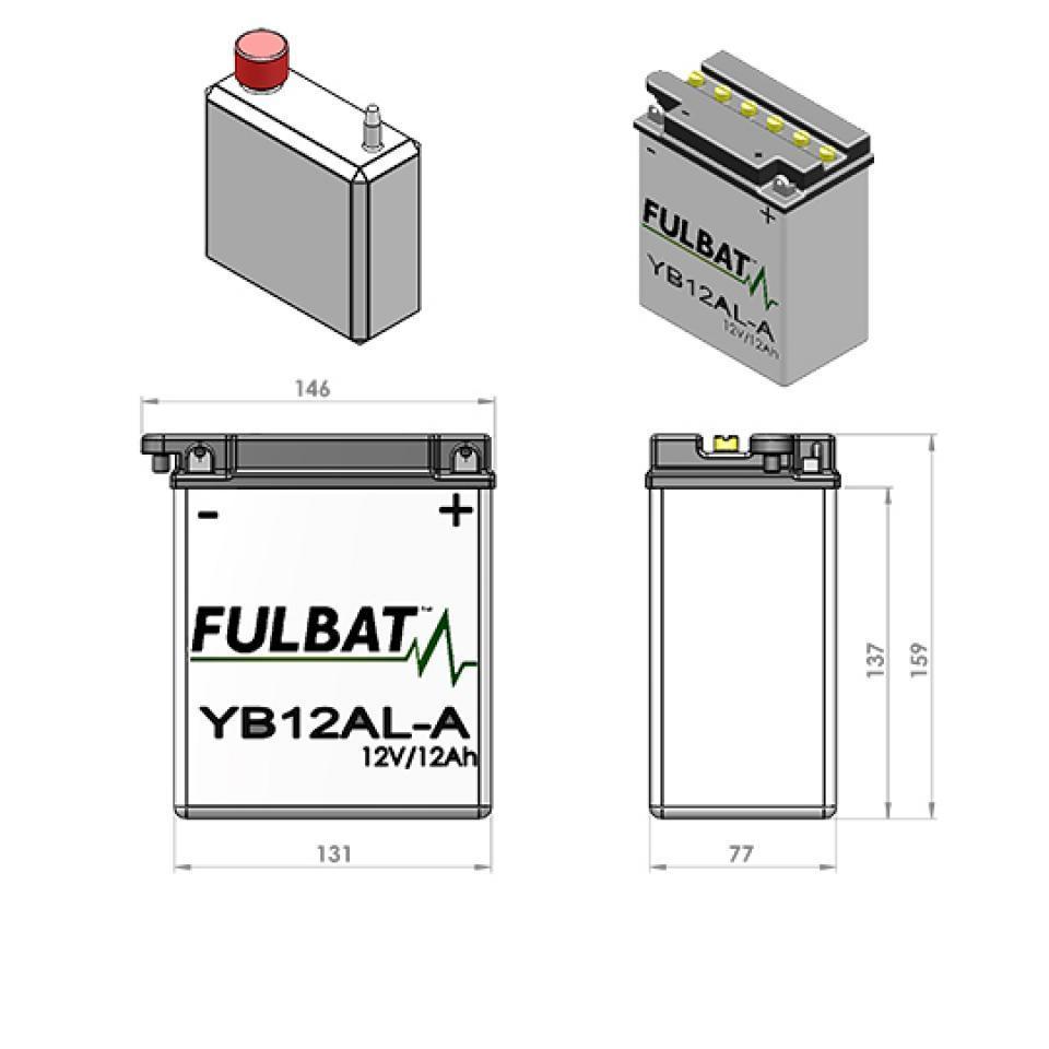 Batterie Fulbat pour Moto Aprilia 150 Scarabeo Gt 2004 à 2006 Neuf
