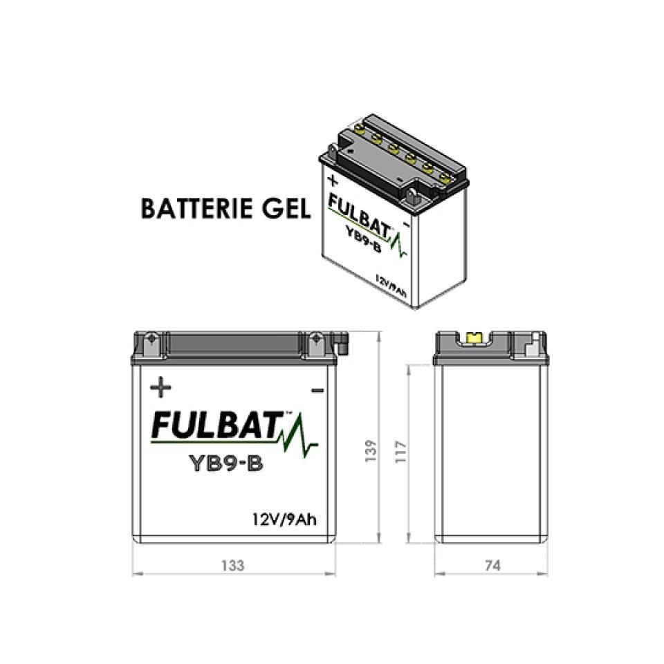 Batterie Fulbat pour Scooter Piaggio 50 Typhoon 2007 à 2017 Neuf