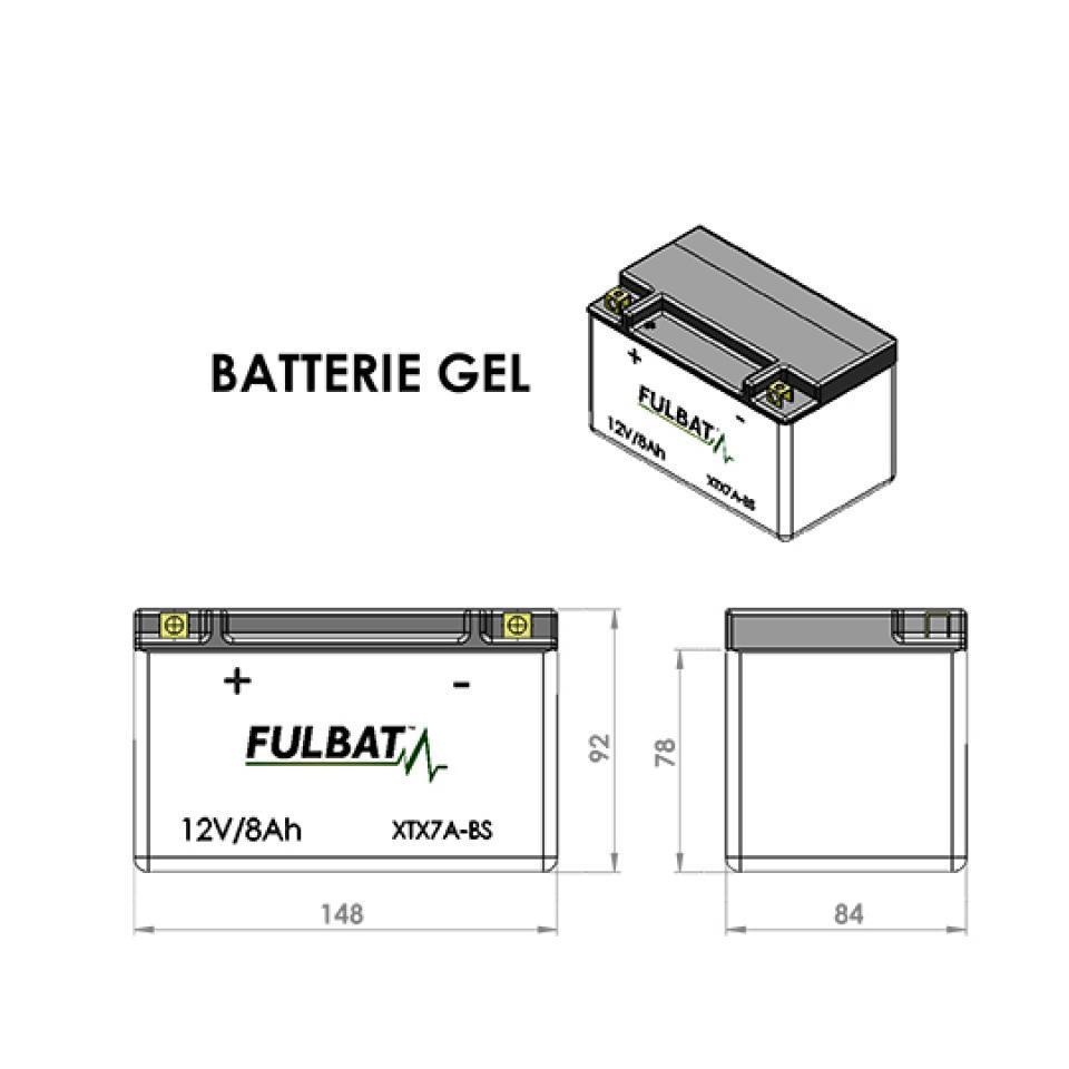 Batterie Fulbat pour Scooter Peugeot 100 Kisbee 2012 à 2014 Neuf