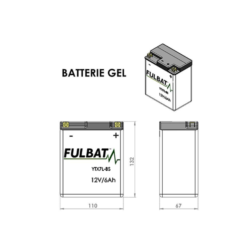 Batterie Fulbat pour Scooter Piaggio 125 Vespa Gts Super 2018 à 2000 Neuf