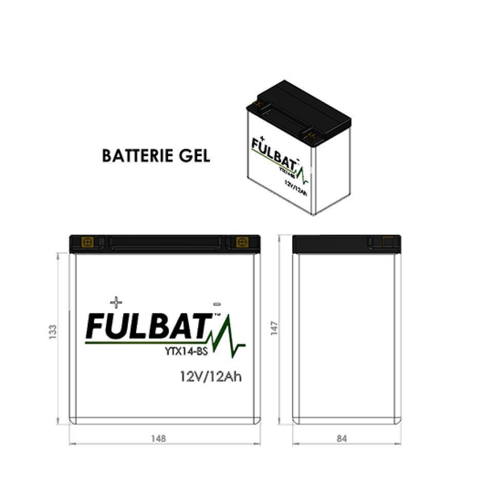 Batterie Fulbat pour Moto INDIAN 1200 FTR 2019 à 2000 Neuf