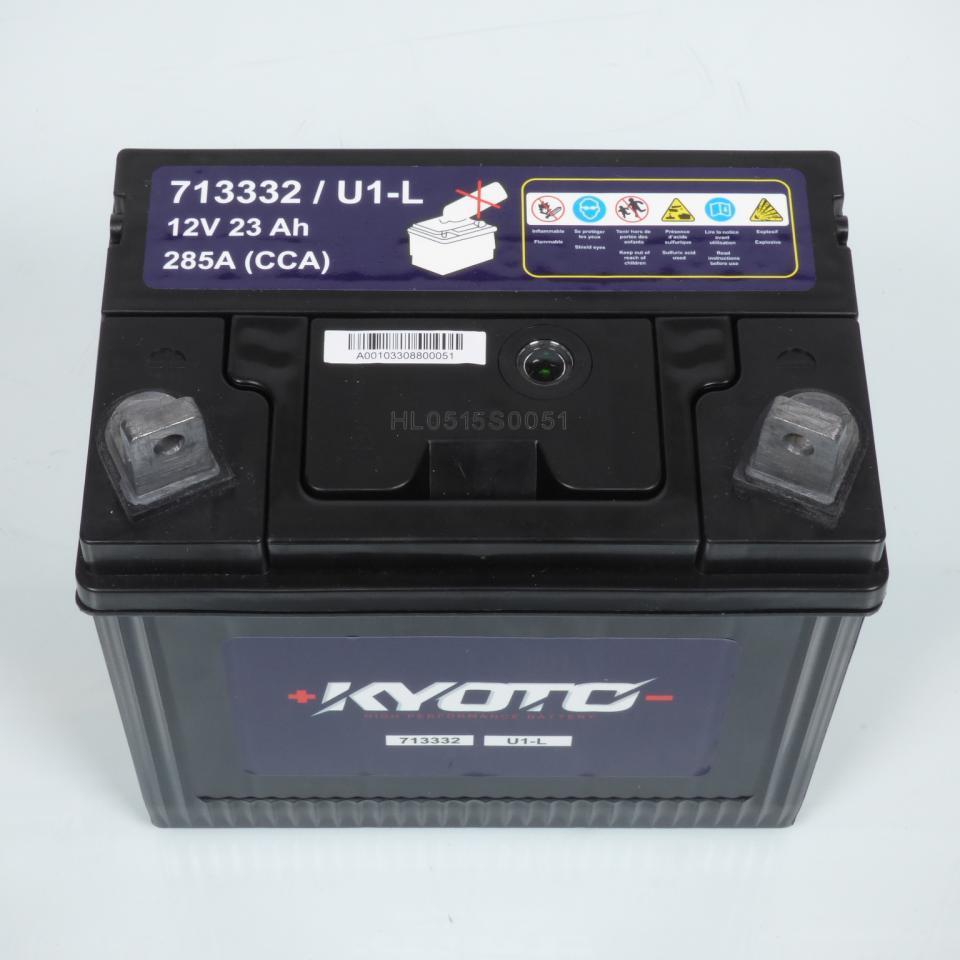 Batterie Kyoto pour motoculture U1-L / 12V 23Ah sans entretien avec acide Neuf